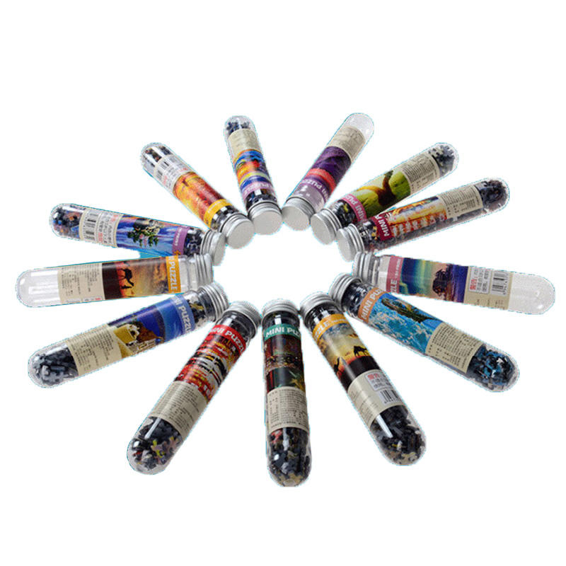 Оптовые игры для взрослых Tube Mini Custom Paper Jigsaw Puzzles