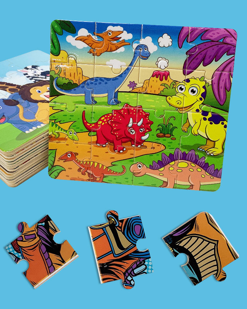 Бесплатный образец детской головоломки для детей, настраиваемый для печати, развивающие игрушки, мультяшная головоломка, сделанная