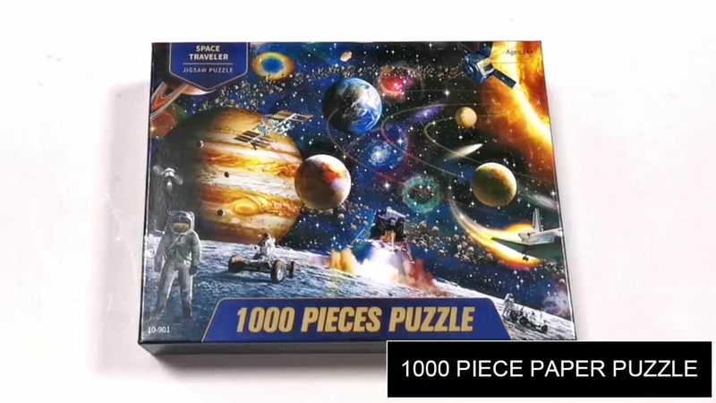 Бесплатный образец Лучшие пазлы для печати для взрослых Персонализированная головоломка 1000 штук Держатель