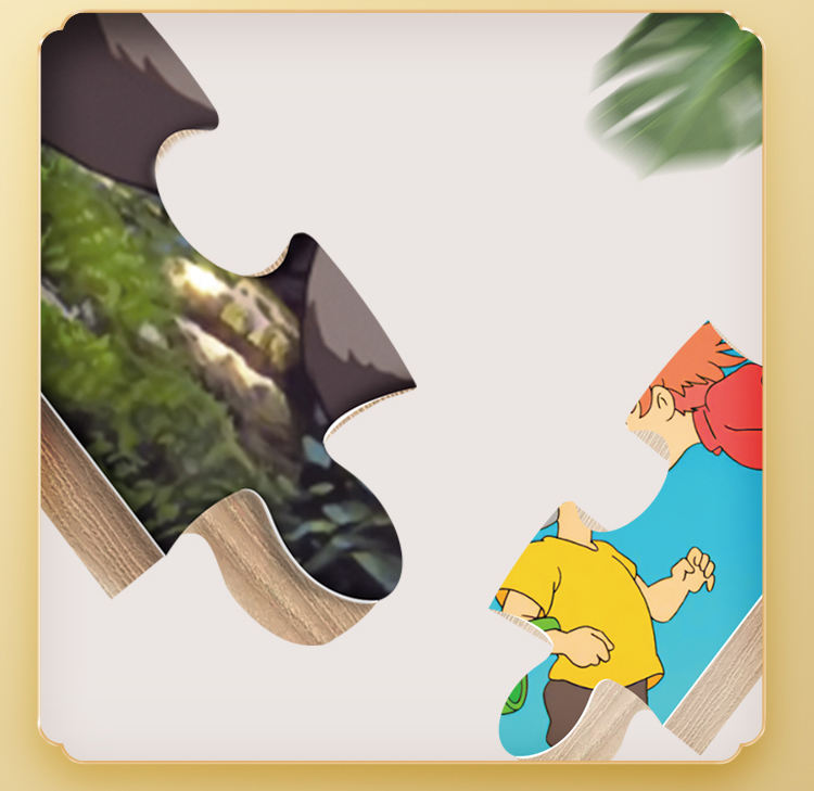 Мультфильм детей Эко дружелюбный забавляется головоломкой 12 и 16 частей 2 в 1 деревянной мозаике